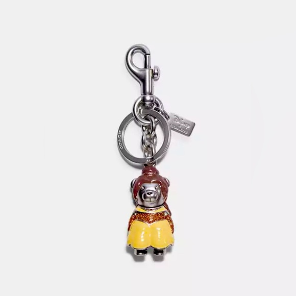 Disney X Coach Belle Bear Bag Charm - Picture 1 of 2